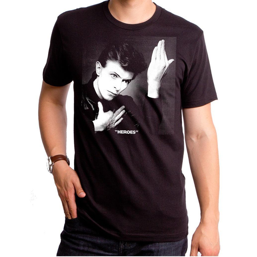 Bowie Heroes Short-sleeve Mens Crew T-Shirt - Flyclothing LLC