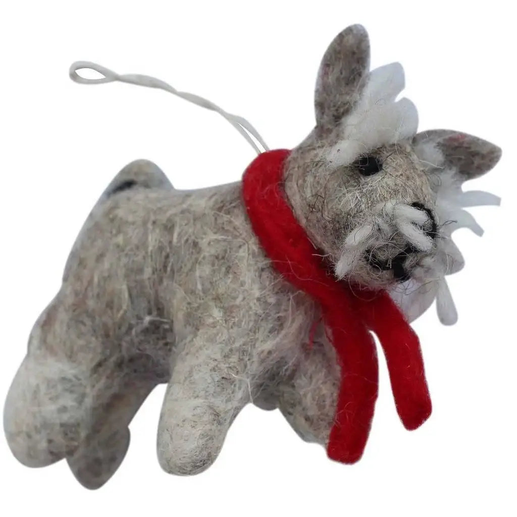 Terrier Felt Ornament - Global Groove (H) - Global Groove (H) - Flyclothing LLC