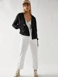 Waffle-Knit Dropped Shoulder Hooded Jacket - Trendsi