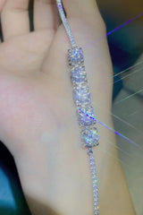 5 Carat Moissanite Lobster Clasp Bracelet - Trendsi