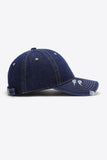 Distressed Adjustable Baseball Cap - Trendsi