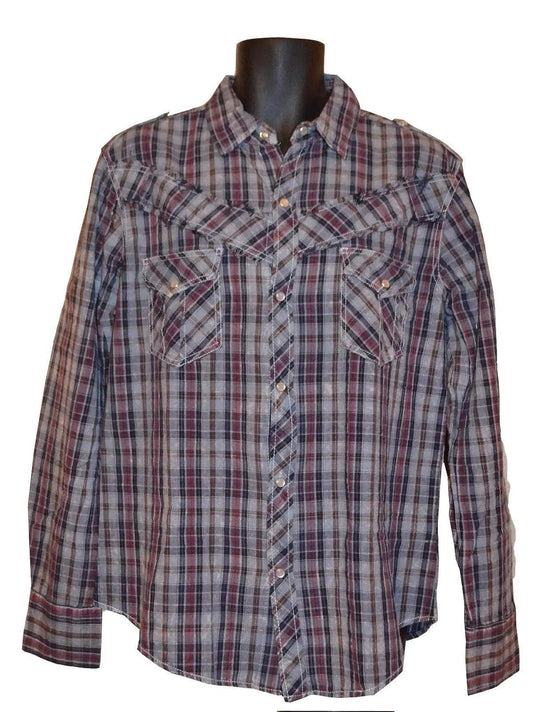 Pop Icon Purple Plaid Button Down Shirt - Pop Icon Clothing