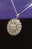 5 Carat Moissanite 925 Sterling Silver Necklace - Trendsi - Flyclothing LLC