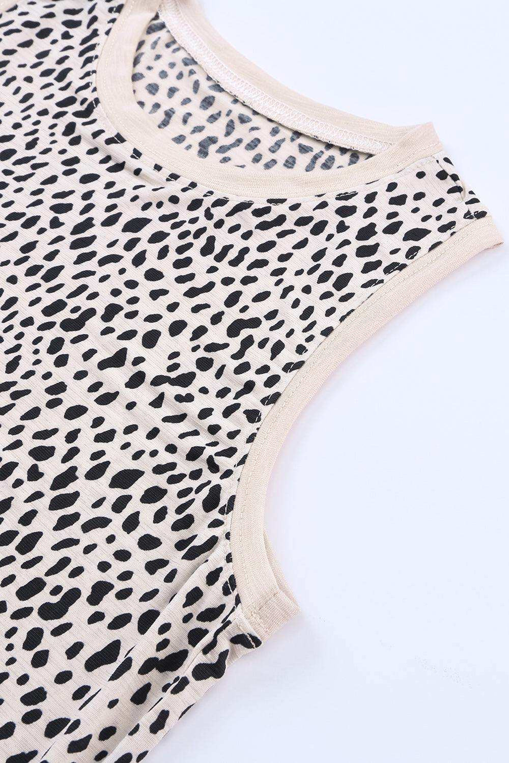 Printed Round Neck Tank - Trendsi - Flyclothing LLC