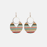 Ms.Pac-Man Shape Wooden Dangle Earrings - Trendsi