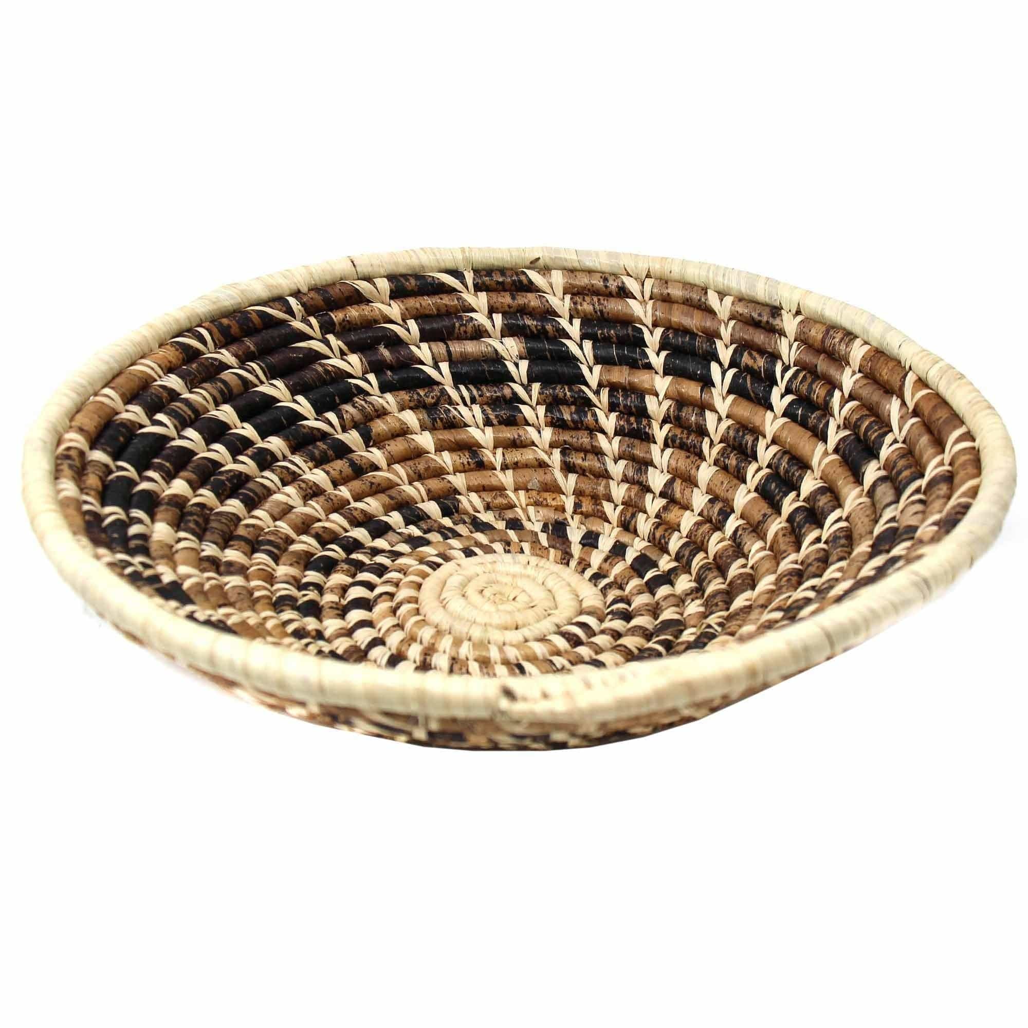 Woven Sisal Basket, Wheat Stalk Spirals In Natural - Flyclothing LLC