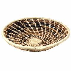 Woven Sisal Basket, Wheat Stalk Spirals In Natural - Flyclothing LLC