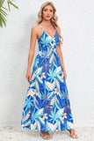 Printed Surplice Maxi Cami Dress - Trendsi - Flyclothing LLC