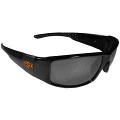 Oklahoma St. Cowboys Black Wrap Sunglasses - Flyclothing LLC