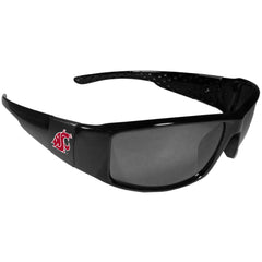 Washington St. Cougars Black Wrap Sunglasses - Flyclothing LLC