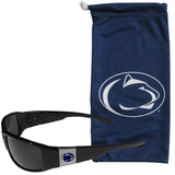 Penn St. Nittany Lions Chrome Wrap Sunglasses and Bag - Siskiyou Buckle - Flyclothing LLC