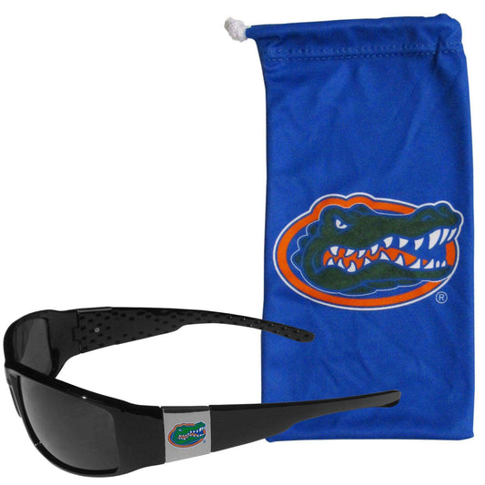 Florida Gators Chrome Wrap Sunglasses and Bag - Siskiyou Buckle - Flyclothing LLC