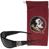 Florida St. Seminoles Chrome Wrap Sunglasses and Bag - Siskiyou Buckle