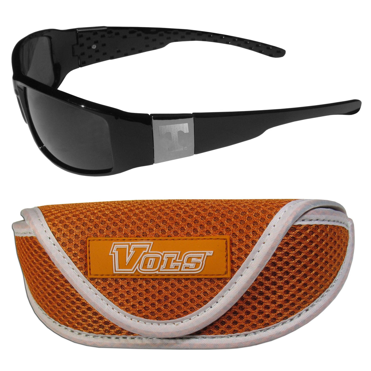 Tennessee Volunteers Chrome Wrap Sunglasses and Sport Carrying Case - Flyclothing LLC