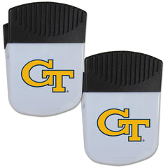 Georgia Tech Yellow Jackets Chip Clip Magnet with Bottle Opener, 2 pack - Flyclothing LLC