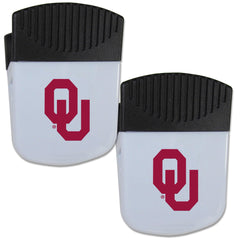 Oklahoma Sooners Chip Clip Magnet with Bottle Opener, 2 pack - Flyclothing LLC