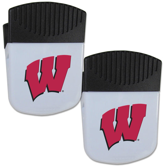 Wisconsin Badgers Chip Clip Magnet with Bottle Opener, 2 pack - Flyclothing LLC