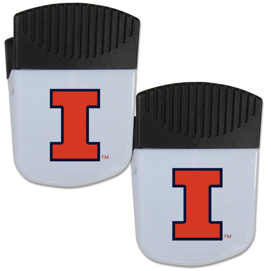 Illinois Fighting Illini Chip Clip Magnet with Bottle Opener, 2 pack - Flyclothing LLC