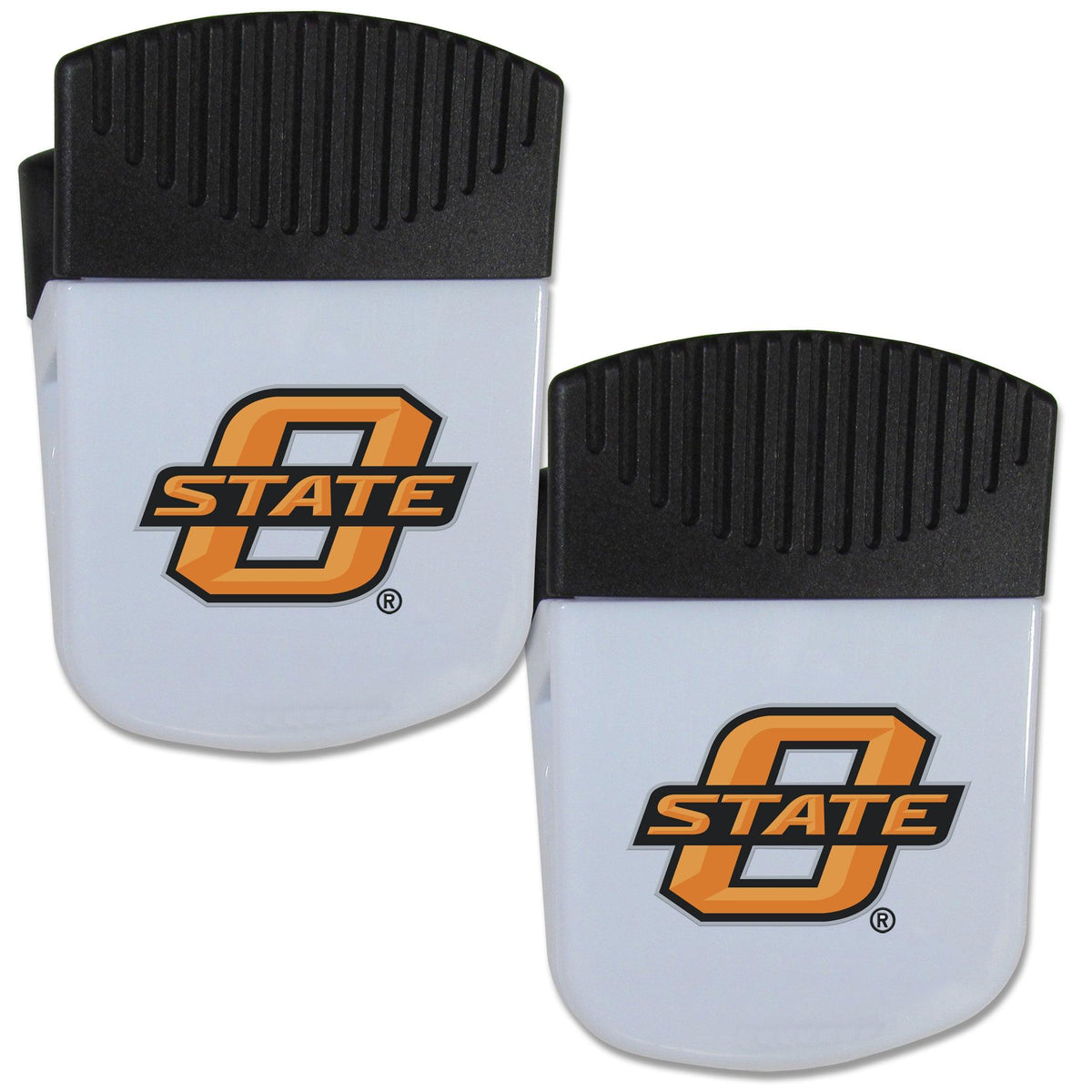 Oklahoma St. Cowboys Chip Clip Magnet with Bottle Opener, 2 pack - Flyclothing LLC