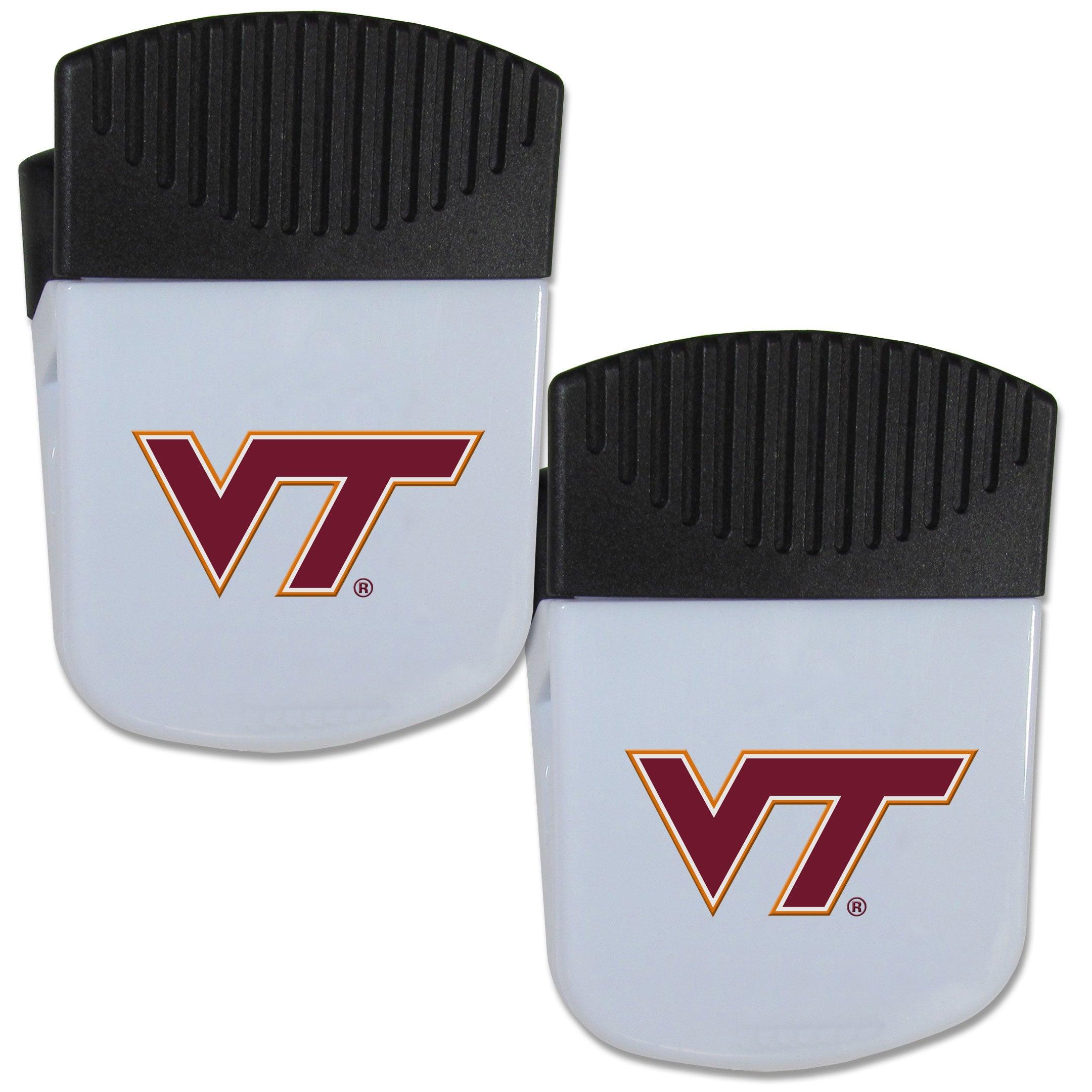 Virginia Tech Hokies Chip Clip Magnet with Bottle Opener, 2 pack - Flyclothing LLC