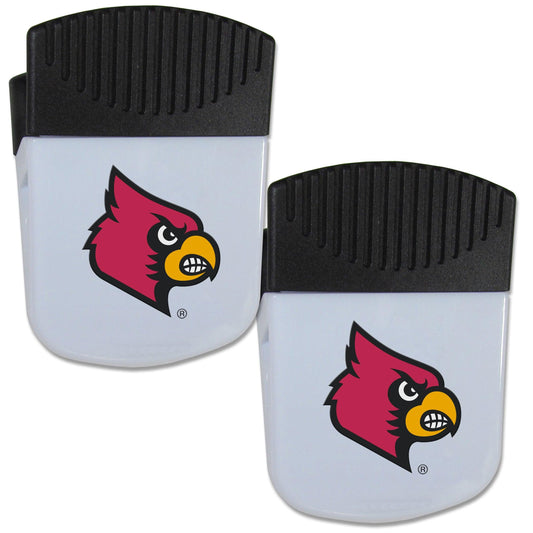 Louisville Cardinals Chip Clip Magnet with Bottle Opener, 2 pack - Flyclothing LLC