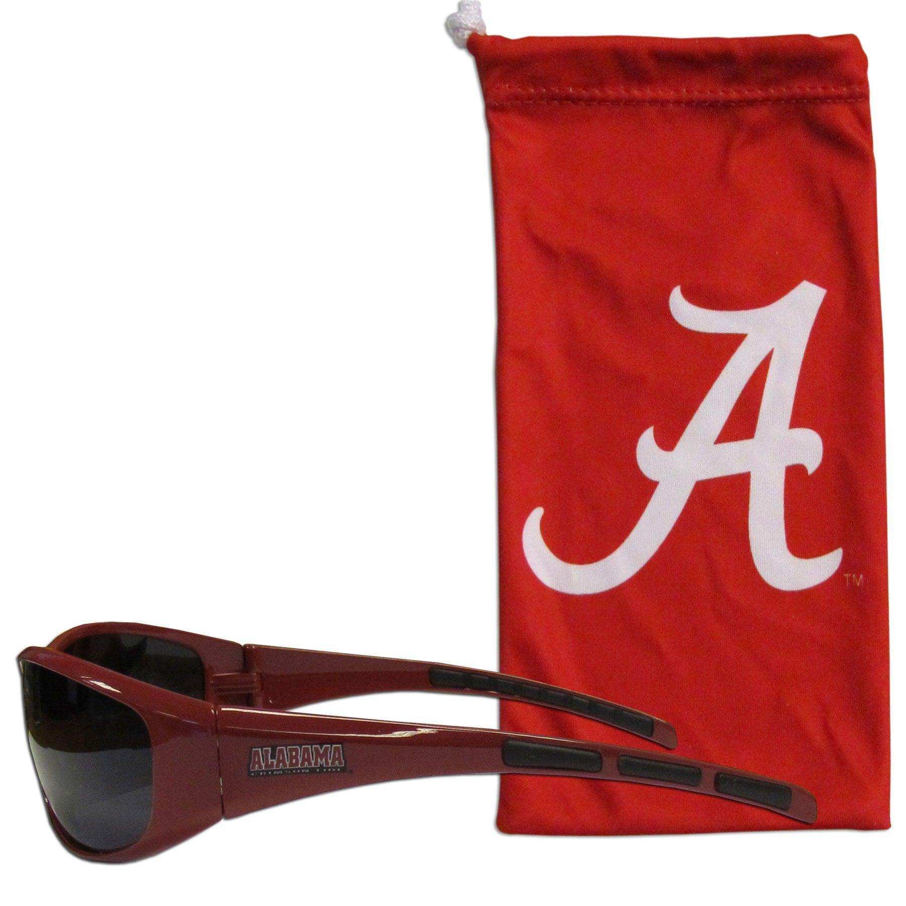 Alabama Crimson Tide Sunglass and Bag Set - Siskiyou Buckle - Flyclothing LLC