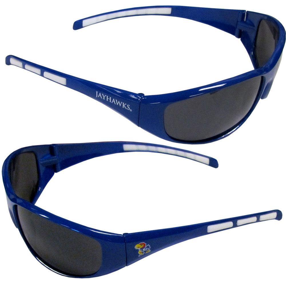 Kansas Jayhawks Wrap Sunglasses - Siskiyou Buckle