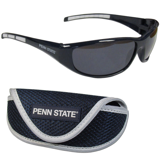 Penn St. Nittany Lions Wrap Sunglass and Case Set - Flyclothing LLC