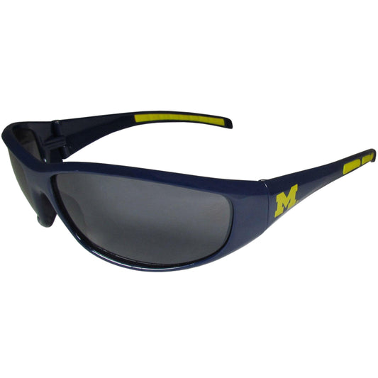 Michigan Wolverines Wrap Sunglasses - Siskiyou Buckle