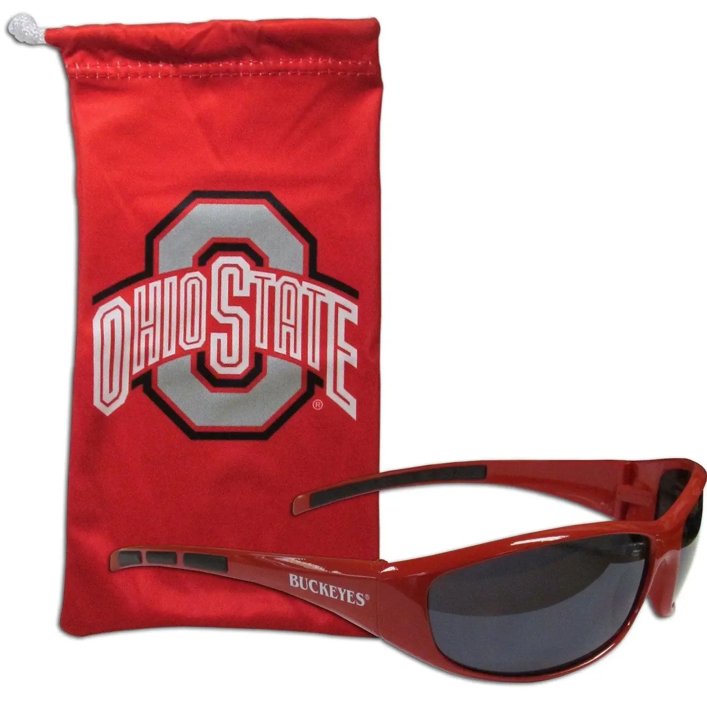 Ohio St. Buckeyes Sunglass and Bag Set - Siskiyou Buckle - Flyclothing LLC