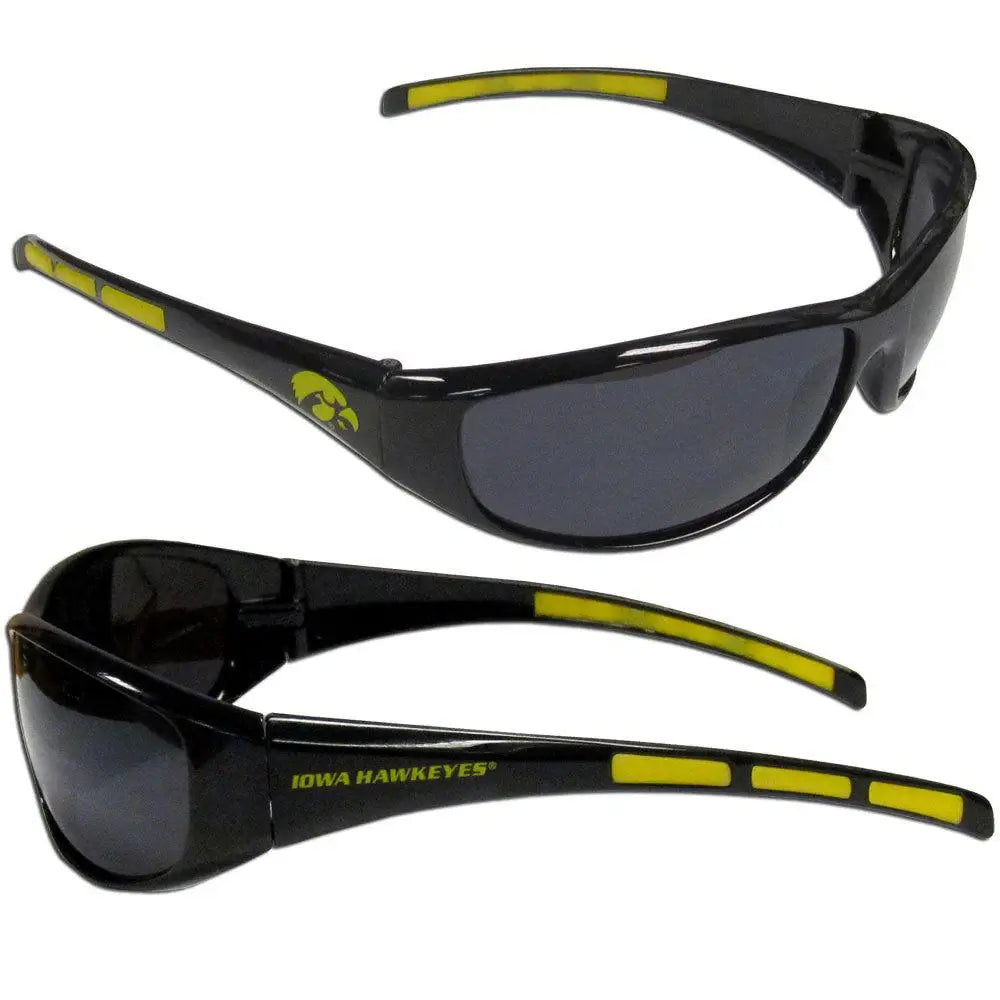 Iowa Hawkeyes Wrap Sunglasses - Siskiyou Buckle - Flyclothing LLC