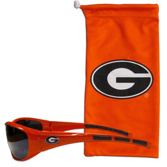 Georgia Bulldogs Sunglass and Bag Set - Siskiyou Buckle