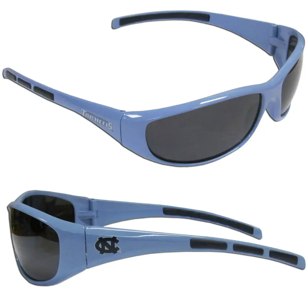 N. Carolina Tar Heels Wrap Sunglass and Case Set - Siskiyou Buckle - Flyclothing LLC