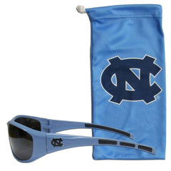 N. Carolina Tar Heels Sunglass and Bag Set - Siskiyou Buckle