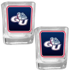 Gonzaga Bulldogs Square Glass Shot Glass Set - Flyclothing LLC