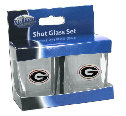 Georgia Bulldogs Shot Glass Set - Siskiyou Buckle