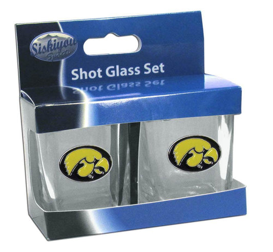 Iowa Hawkeyes Shot Glass Set - Siskiyou Buckle