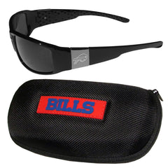 Buffalo Bills Chrome Wrap Sunglasses and Zippered Carrying Case - Flyclothing LLC