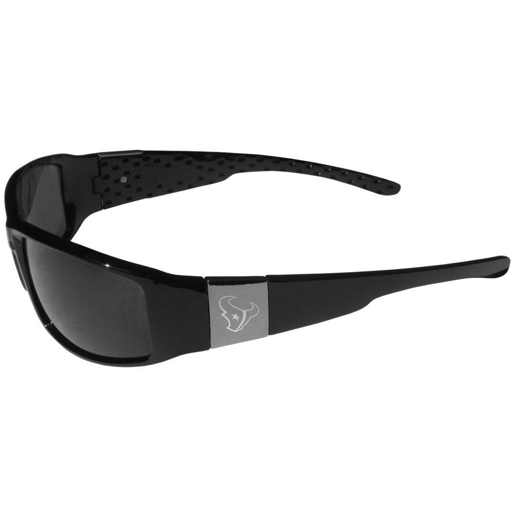 Houston Texans Chrome Wrap Sunglasses and Zippered Carrying Case - Flyclothing LLC