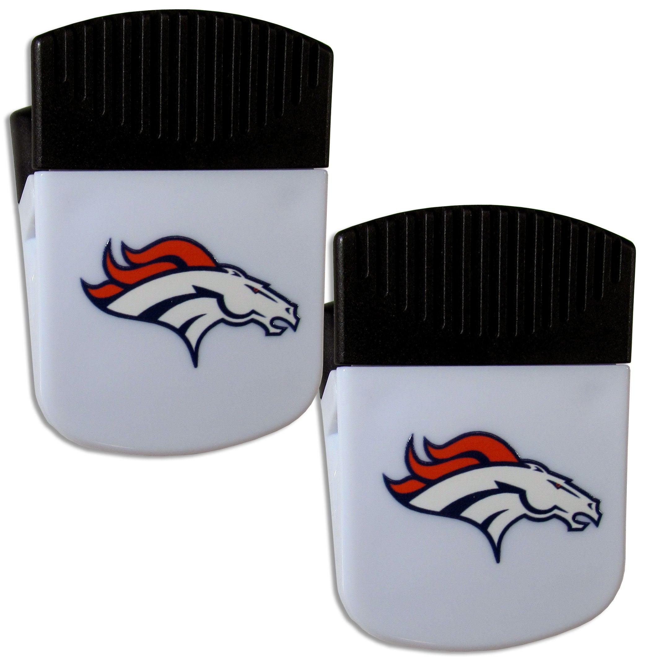 Denver Broncos Chip Clip Magnet with Bottle Opener, 2 pack - Flyclothing LLC