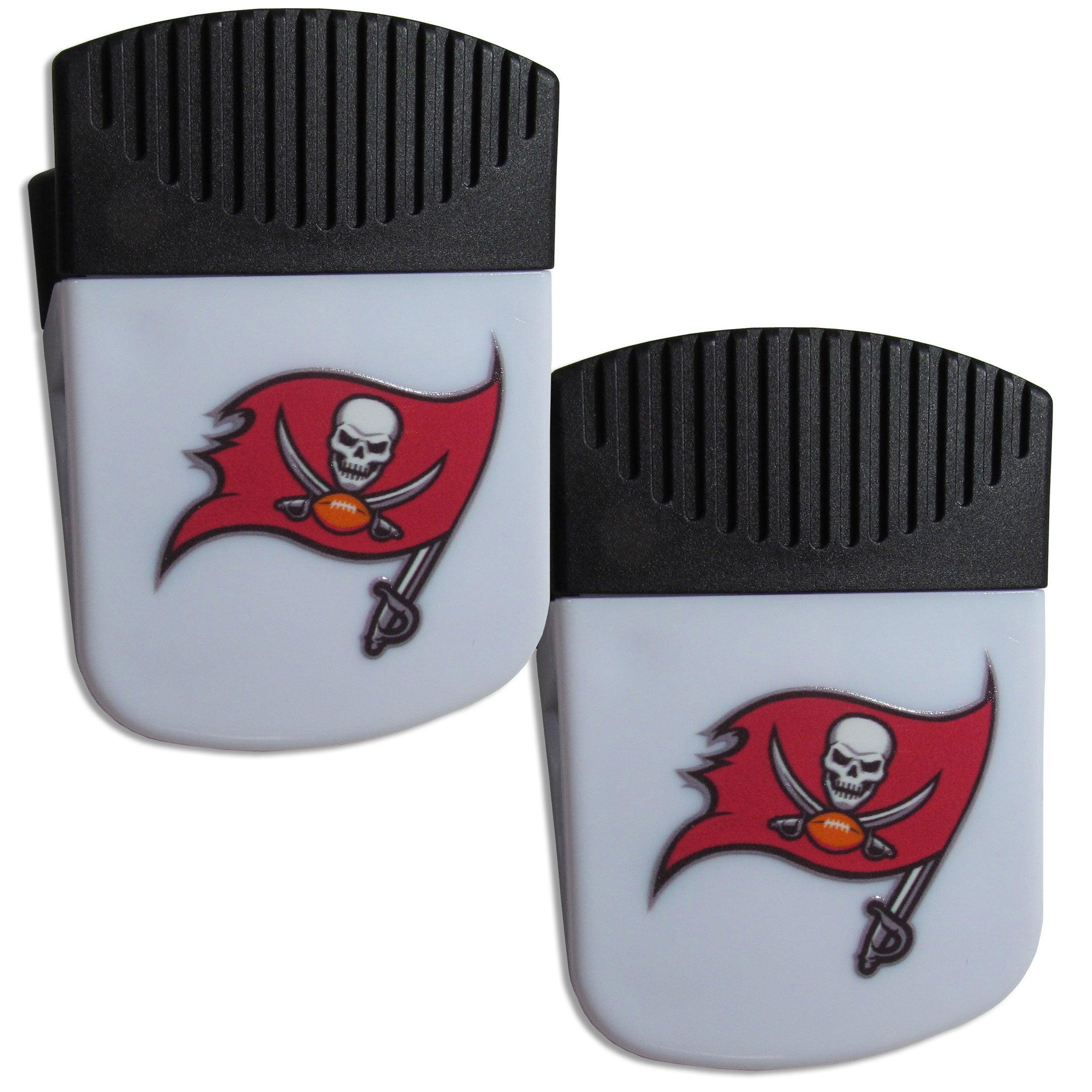 Tampa Bay Buccaneers Chip Clip Magnet with Bottle Opener, 2 pack - Flyclothing LLC