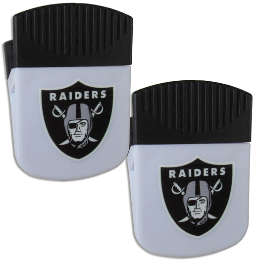 Las Vegas Raiders Chip Clip Magnet with Bottle Opener, 2 pack - Flyclothing LLC