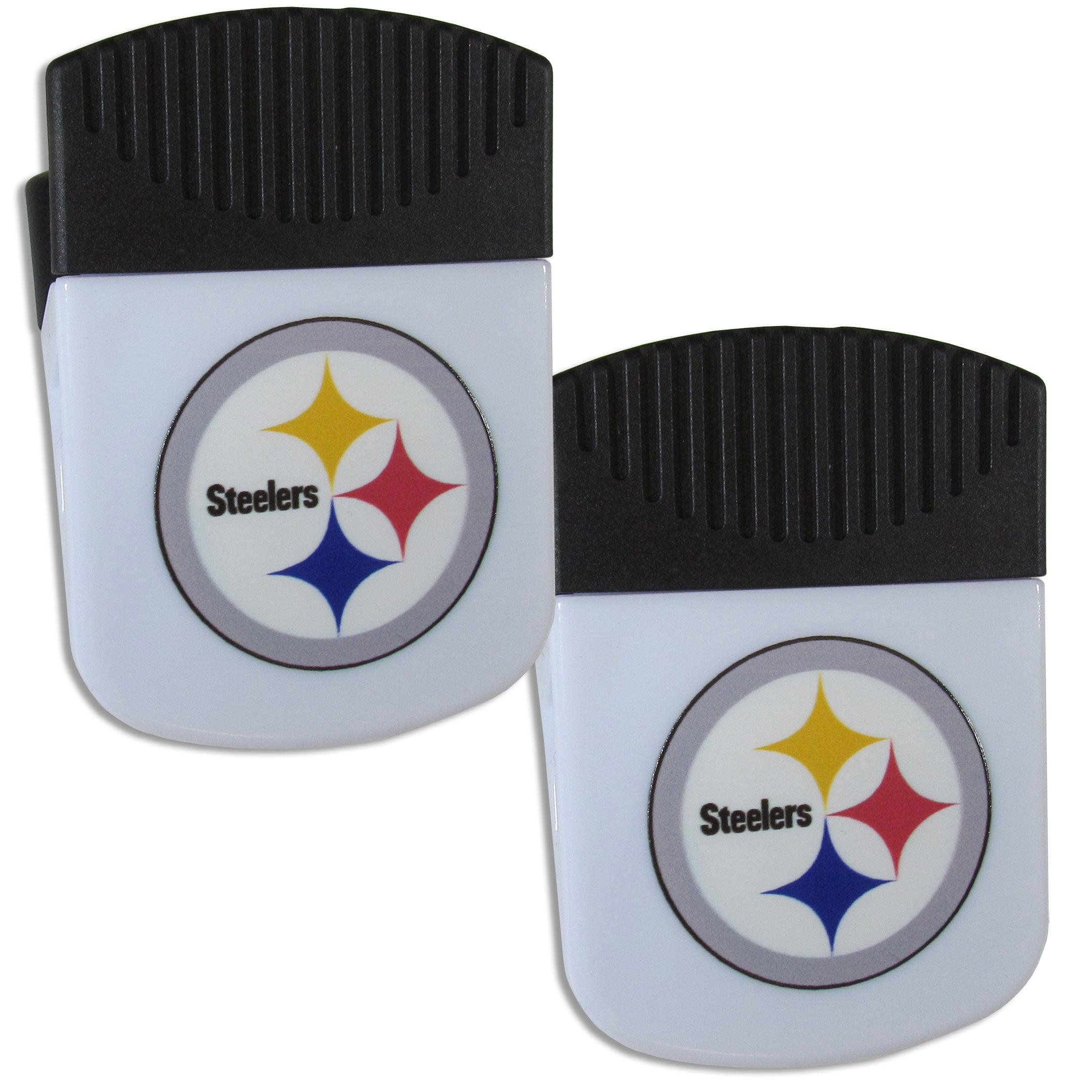 Pittsburgh Steelers Chip Clip Magnet with Bottle Opener, 2 pack - Flyclothing LLC