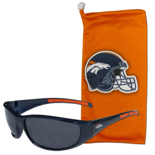 Denver Broncos Sunglass and Bag Set - Flyclothing LLC