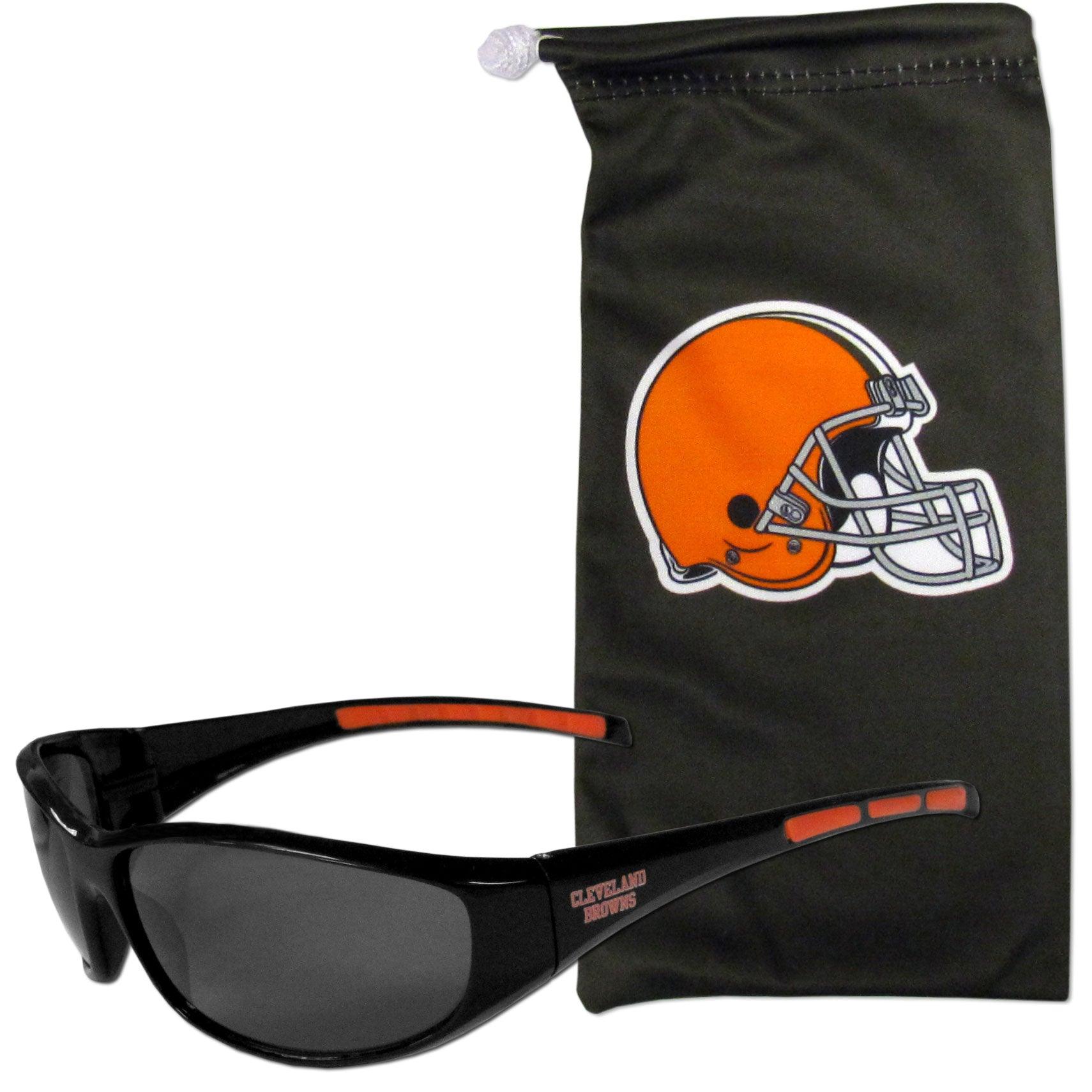 Cleveland Browns Sunglass and Bag Set - Flyclothing LLC