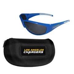 Los Angeles Chargers Wrap Sunglass and Case Set - Flyclothing LLC