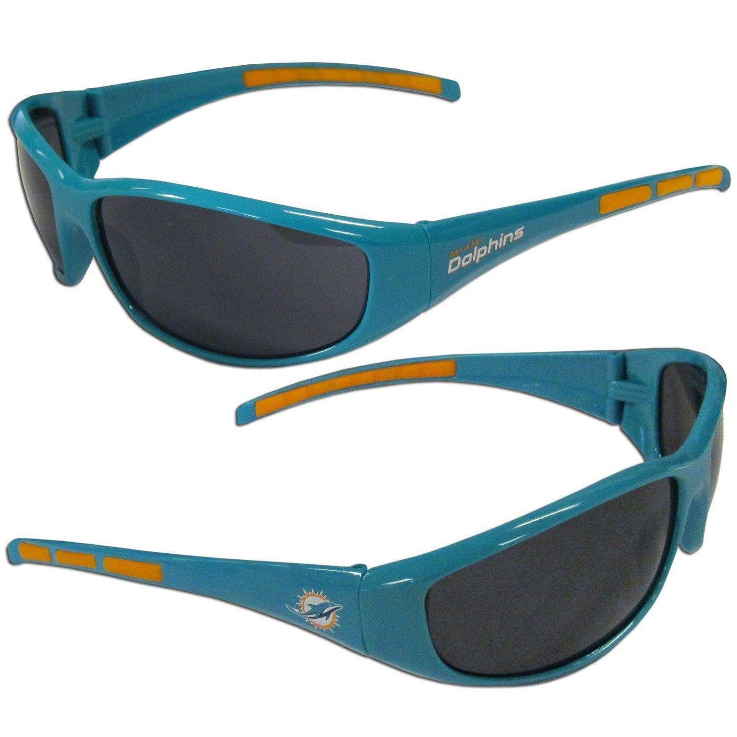 Miami Dolphins Wrap Sunglasses - Siskiyou Buckle - Flyclothing LLC