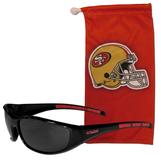 San Francisco 49ers Sunglass and Bag Set - Flyclothing LLC