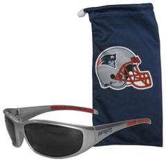 New England Patriots Sunglass and Bag Set - Flyclothing LLC