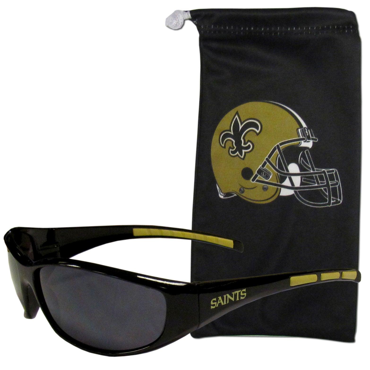 New Orleans Saints Sunglass and Bag Set - Flyclothing LLC